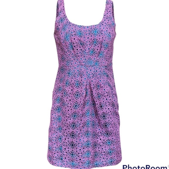 Anthropologie Tracy Reese Dress Women’s Lilac Lace w/ Teal Lining NWT - Picture 8 of 9
